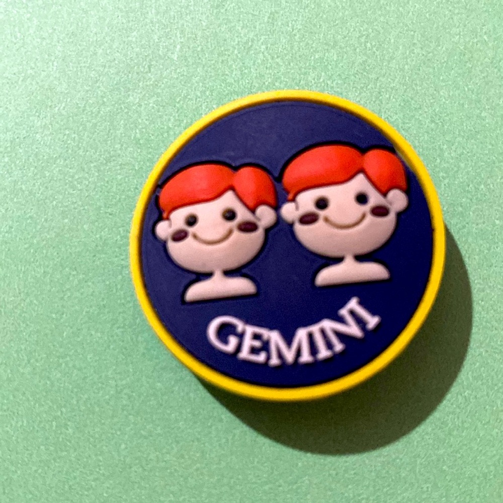 (10 for $15) Gemini Horoscopes 12 Zodiac Signs Croc Shoe Charms